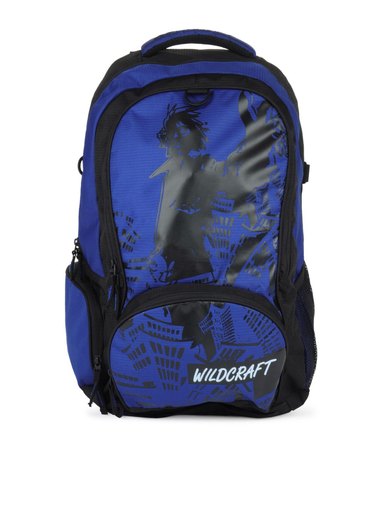 Wildcraft Unisex Blue Printed Backpack