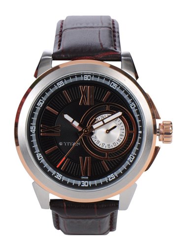 Titan Men Black Dial Watch