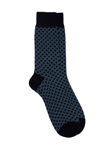 Raymond Men Black & Blue Socks
