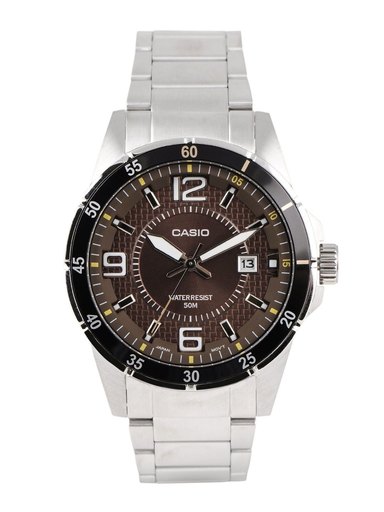 CASIO ENTICER Men Brown Dial Analogue Watch A510