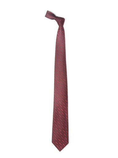 Hakashi Men Black & Maroon Tie