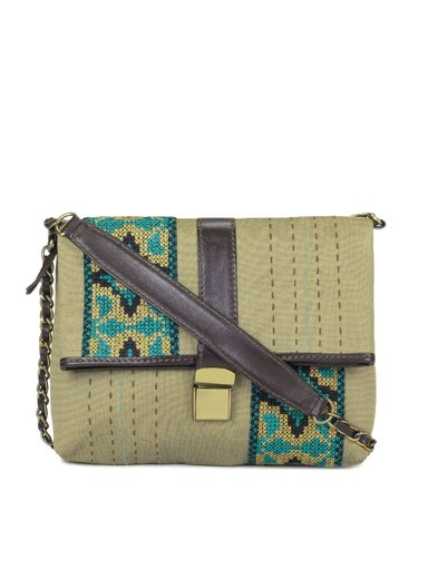 Ivory Tag Olive Dip Sling Bag