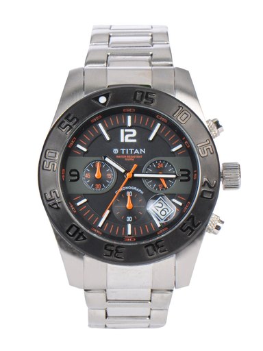 Titan Men Chronograph Black Dial Watch