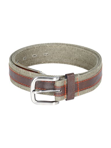Fastrack Men Khaki Canvas Brown Belts