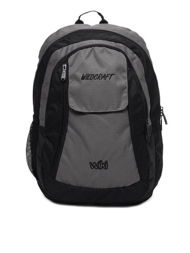 Wildcraft Unisex Black and Grey Backpack