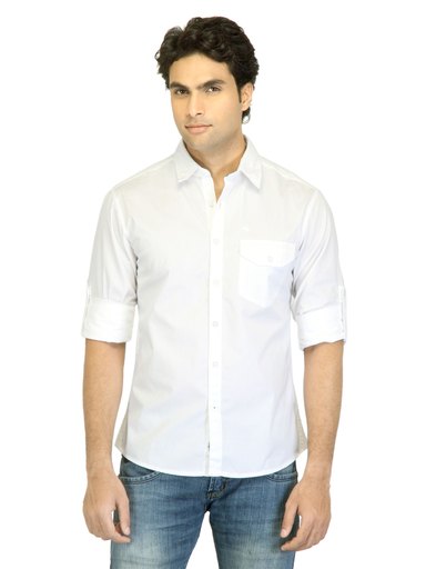 Wrangler Men Griffith White Shirt