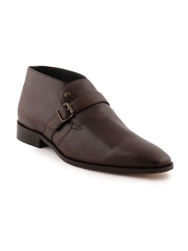 Enroute Men Leather Brown Formal Shoes