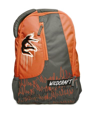 Wildcraft Unisex Orange Printed Backpack